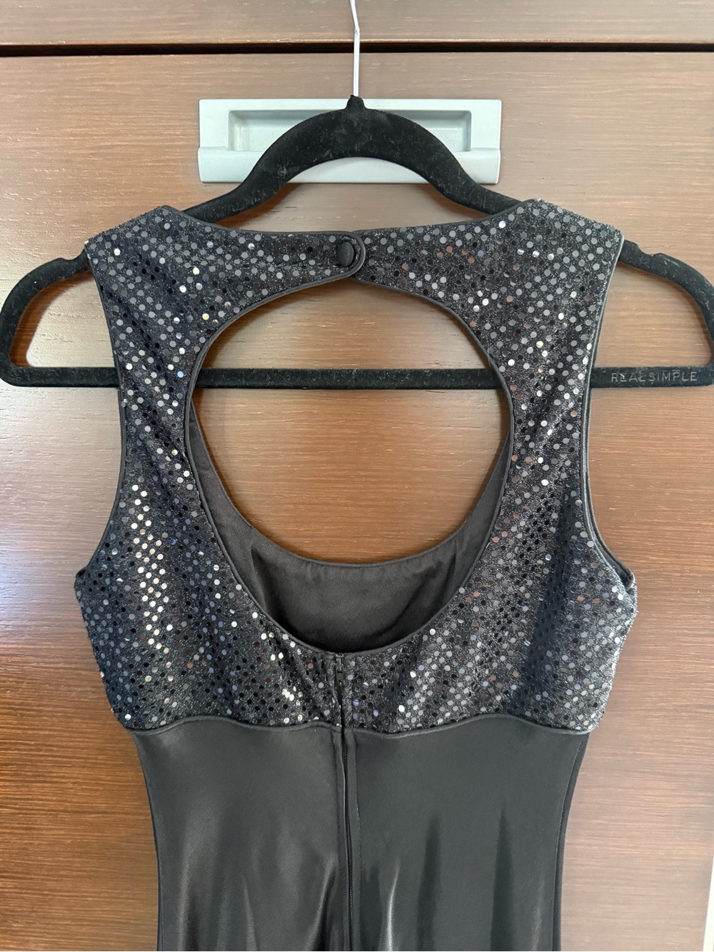 KIKI Vintage Black Sequin Bodice Maxi Dress - Picture 6 of 7
